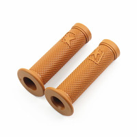 Puños de Manillar de Motocicleta Retro, Antideslizantes, de Goma, con Diseño de Estrella, 7/8" 22mm, Universales, Vintage, para Cafe Racer, Motocicleta Personalizada