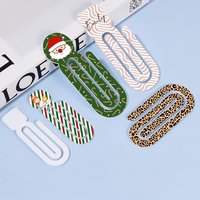 Nouveau Sublimation acrylique trombone blancs personnalisé acrylique signet Multi formes Notebook Clips Sublimation acrylique signet