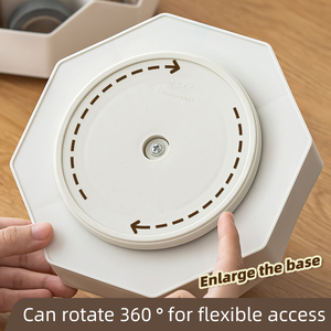 OEM ODM Porte-crayon de bureau portable à neuf grilles Porte-stylo rotatif de grande capacité pour étudiant - Product Image 4