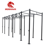 IRONHAWK Équipement de gymnastique Power Rack Fitness Rig Station multifonction Montage mural Builder Rig rack