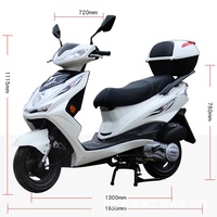 Moto électrique Cruiser 1000W Batterie au lithium Cadre en acier Vitesse maximale de 60 km/h Moteur 72V/60V Léger