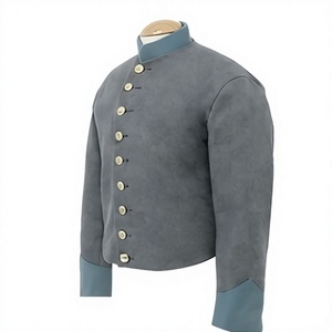 Chaqueta de Lana Vintage para Hombre, Cuello Alto, Reflectante, con Logotipo Personalizado, para Invierno y Actividades al Aire Libre - Product Image 2