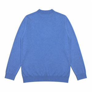 OEM/ODM Knit Merino Wool <strong>Men's</strong> Half Zip Pullover Sweater Knitted <strong>Roll</strong> <strong>Neck</strong> Long Sleeve Anti-Wrinkle Autumn <strong>Jumper</strong> - Product Image 2