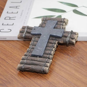 Servicio Personalizado religioso francés Casa de <span class=keywords><strong>Campo</strong></span> diseño resina decoración <span class=keywords><strong>Cruz</strong></span> decoración de <span class=keywords><strong>la</strong></span> pared - Product Image 3