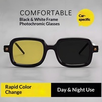 Nouvelles lunettes de vision nocturne tendance, monture noire, protection solaire extérieure, verres photochromiques anti-UV, lunettes de soleil à monture changeante de couleur