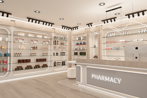 Mueble Moderno para Exhibición de <span class=keywords><strong>Farmacia</strong></span>, Estantería para Tienda Médica, Estante para Medicamentos, Mobiliario para <span class=keywords><strong>Farmacia</strong></span>, Diseño Interior para Farmacias Minoristas - Product Image 2