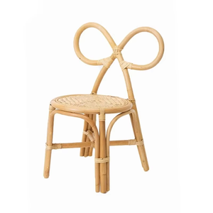 Silla Infantil de Bambú y Ratán de Estilo Rústico, Moderna, Duradera, Bonita, Cómoda, con Diseño de Lazo Natural, Venta al Por Mayor - Product Image 1