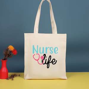 Sac fourre-tout en toile imprimé sur le thème médical pour femmes, sac à bandoulière amusant, adapté aux infirmières et aux médecins, applicable au travail - Product Image 5