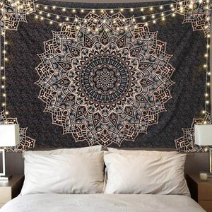 Tapiz Mandala Bohemio para Colgar en la Pared, Decoración Artística de Poliéster Estampado para Dormitorio y Sala de Estar - Product Image 4