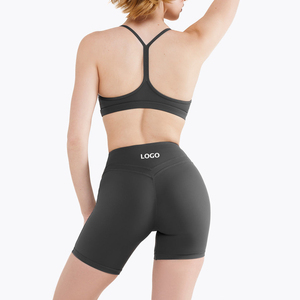 <span class=keywords><strong>Ensemble</strong></span> de <span class=keywords><strong>sport</strong></span> pour femmes, soutien-gorge de yoga et <span class=keywords><strong>short</strong></span> à séchage rapide, motif uni, vêtements de <span class=keywords><strong>sport</strong></span> respirants, écologiques, <span class=keywords><strong>ensemble</strong></span> de 2 shorts - Product Image 3