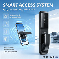 Cerradura Electrónica de Puerta con Huella Dactilar IP68, Cerradura Inteligente con WiFi, APP, Contraseña, Tarjeta IC y Llave