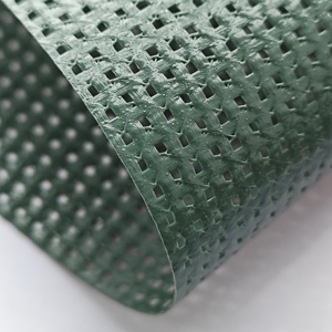 Haute déchirure PVC enduit maille tissu <span class=keywords><strong>vert</strong></span> foncé jardin clôture écran de confidentialité filet coupe-vent <span class=keywords><strong>pour</strong></span> court de tennis - Product Image 4