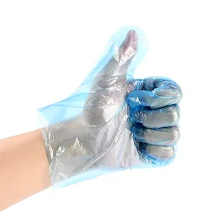 Rubber Latex Free Poly PE Plastic Disposable Gloves with Hygienic and Easy to Use