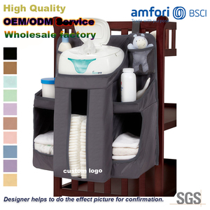Baby Essentials Organizador de guardería Colgante Organizador de pañales para bebés Almacenamiento de organización - Product Image 1
