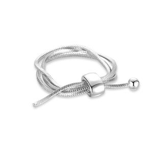 Многослойное круглое кольцо со змеиным кольцом, прямоугольное мягкое регулируемое кольцо для женщин, модные минималистские модные ювелирные изделия - Product Image 5