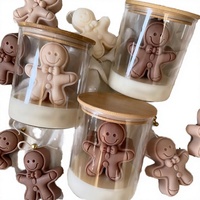 Bougies personnalisées en forme d'ours pour baby shower, Saint-Valentin, mariage, faites à la main, en cire de soja, écologiques, mignonnes et parfumées