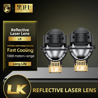 Lensa Proyektor Laser Bi-LED LK 3 Inci 75W Baru 15000 Lumens Super Terang 6000K Lampu Depan Otomatis untuk Audi & Lainnya