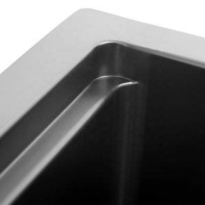 Meilleure vente <span class=keywords><strong>32</strong></span> "pouces sous évier poste de travail 304 éviers de cuisine en acier inoxydable américain Canada populaire noir Nano lavabo - Product Image 5