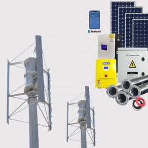 รับประกัน 10 ปี กังหันลมแบบ H กำลังไฟ 5KW 10KW 20KW เครื่องกำเนิดไฟฟ้าแบบแกนตั้ง รุ่น RX-HV ซีรีส์ HOLRY แบบพกพา กำลังไฟ 5kw 10KW 20KW - Product Image 1