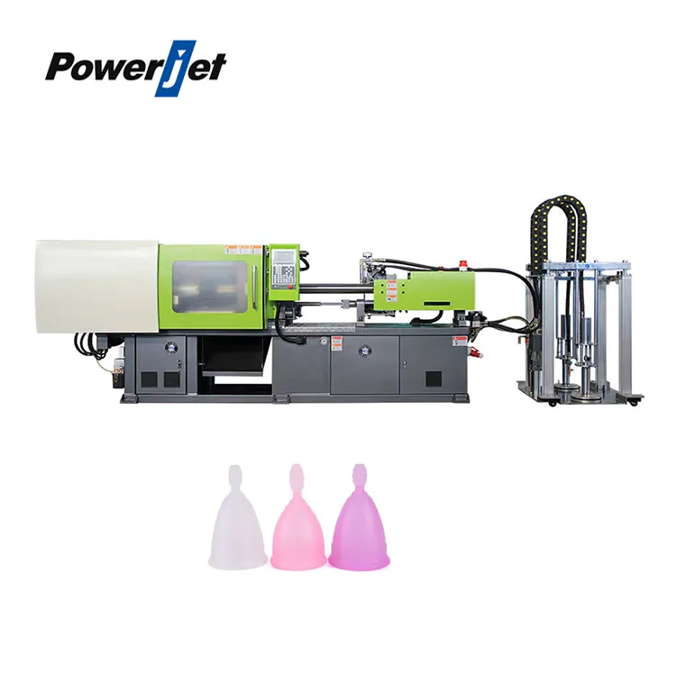 Powerjet Plastic Lsr Siliconen Rubber Spuitgieten Machine Voor Siliconen Menstruatie Cup