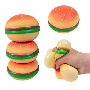 Jouet Squishy Hamburger Simulation Alimentaire Burger à Presser en TPR à <span class=keywords><strong>Rebond</strong></span> Lent Anti-Stress pour Enfants - Product Image 4