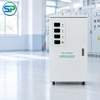Stabilisateur de tension triphasé contrôlé par MCU 30 kVA 380 V, régulateur automatique avec affichage numérique LED pour la surveillance