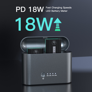 <span class=keywords><strong>Chargeur</strong></span> Rapide Double USB-C 18W pour <span class=keywords><strong>Batterie</strong></span> d'Appareil Photo <span class=keywords><strong>NP</strong></span>-<span class=keywords><strong>FZ100</strong></span>, Compatible avec <span class=keywords><strong>Sony</strong></span> A7iii, A7R V, A7R IV, Alpha A7C, A9/A9S, A6600, A7R3 - Product Image 2