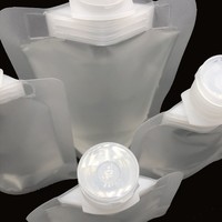 Sac d'emballage à clapet en plastique, 100ML, Lotion transparente, shampoing liquide, échantillon de voyage, sachet de recharge, pochette à bec