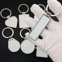 Porte-clés en métal personnalisés avec logo par sublimation pour gravure au laser