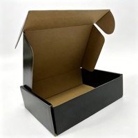 Boîte d'expédition en carton ondulé rigide de 0,5 mm d'épaisseur, recyclable, avec impression UV personnalisée, doublure en éponge, finition brillante