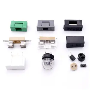 6.3A 10A 250V Electrical PCB Mount Fuse Holder with Cover for 5x20MM 6x30MM Glass Ceramic Tube Fuse