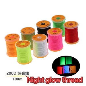 Vampfly 150d <span class=keywords><strong>Hilo</strong></span> de atado de moscas que brilla en la noche para Midge Nymph Material de atado de moscas secas pequeñas - Product Image 4