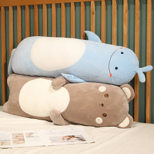 Holesale-almohada de peluche de animal largo para niña, juguete de peluche personalizado de oso suave, conejo y pollo - Product Image 6