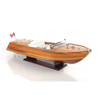 B176 - Modèle de bateau à moteur Riva Ariston artisanal en bois de luxe, décoration nautique pour la maison ou le bureau, 87Lx26Wx23H cm