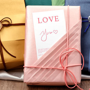 Papel de regalo de boda con impresión de doble cara de fábrica, papel de regalo perlado de 43*300 cm, papel de regalo - Product Image 2