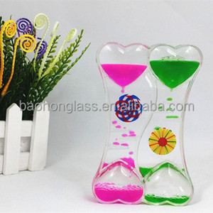 Giáng sinh Quà Tặng Mới lạ xương hình dạng Acrylic thả đồng hồ cát cá heo dầu lỏng hẹn giờ cho trẻ em và người lớn - Product Image 5