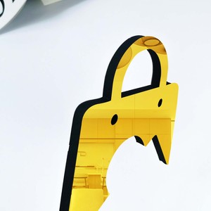 Autocollant <span class=keywords><strong>mural</strong></span> en miroir acrylique 3D avec symboles, dos en mousse adhésive, écologique, motif cœur, lettres, logo, décoration murale DIY - Product Image 3