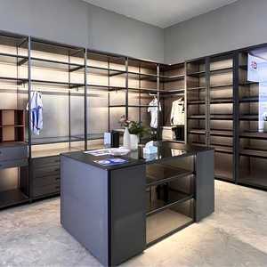 Sistemas de Puertas con Espejo Abatibles de Lujo, Organizadores de Cajones Empotrados, Armario Moderno Minimalista de Metal para Taller o Villa - Product Image 4