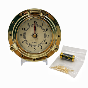 Reloj de Pared de Cuarzo Náutico de Latón Sólido, Resistente al Agua, para Yate, Barco, RV, Decoración del Hogar - Product Image 2