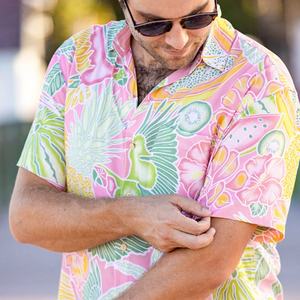 Camisas Hawaianas de Manga Corta Aloha Modernas de Nuevo Diseño al por Mayor, Camisas de Playa para Hombre con Estampado de Diseño Personalizado - Product Image 4