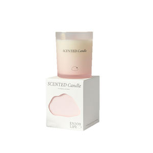 Bougie parfumée en cire de soja avec autocollant privé, pot en verre transparent pour la décoration de la maison, cadeau de vacances pour Thanksgiving, fête des mères, Noël - Product Image 4