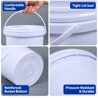 Seau à essence en PP de 10 L, vente en gros d'usine, couleurs personnalisables, bidon d'huile lubrifiante en plastique de 20 L pour usage industriel
