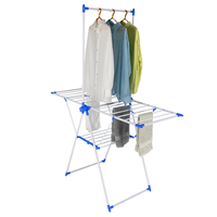 Étagère multifonctionnelle à double niveau pliable pour le séchage des vêtements Étagère flexible pour le séchage des vêtements pour la literie