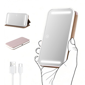 <span class=keywords><strong>Miroir</strong></span> de maquillage tactile POWERME, <span class=keywords><strong>miroir</strong></span> cosmétique pliable rechargeable pour table, <span class=keywords><strong>miroir</strong></span> de maquillage portable avec éclairage LED - Product Image 1