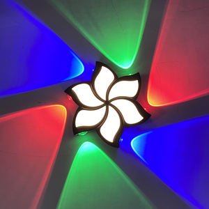 12 Wát hoa hình dạng đèn tường không thấm nước IP65 nhôm Tường Ngoài Trời ánh sáng cho KHÁCH SẠN VƯỜN <span class=keywords><strong>LED</strong></span> Tường ánh sáng RGB chiếu sáng trang trí - Product Image 4