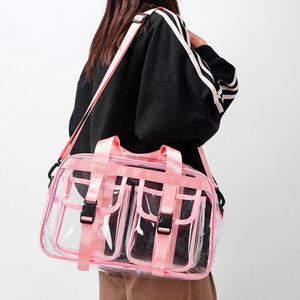 Summer Outdoor Travel PVC Beach Bags Waterproof PVC Crossbody Sling Bag Lightweight Clear PVC Tote Bags - Product Image 4