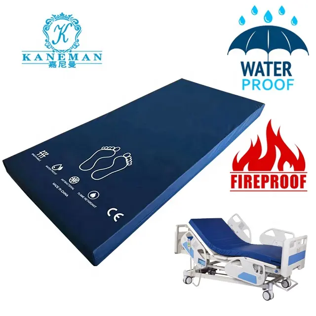 Hospital penitentiary prison camping use Waterproof fireproof PVC PU fabric roll up cheap price bunk bed foam mattress