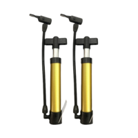 Pompe à vélo portable haute pression de qualité supérieure 21,5 cm, mini-pompe à pied pour vélo et tram, valve Schrader