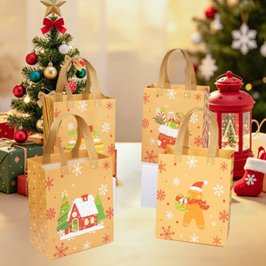 Lingxu <b>Christmas</b> <b>Gift</b> <b>Bags</b> 21x12x26cm Non Woven Tote <b>Bags</b> With Printing For Holiday Party Packaging - Product Image 1