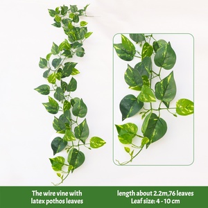 YOPIN-6003 Plantas Artificiales Colgantes, Hojas de Uva de Látex, Hojas de Pothos, Hojas de Hiedra de Boston para Decoración de Patio - Product Image 3